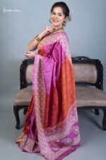 tussar kutchwork saree