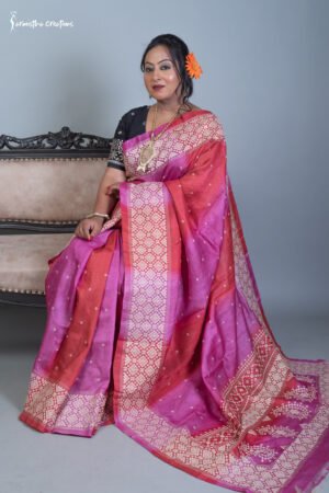 Tussar Kutchwork saree