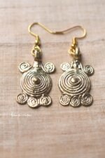 dokra spiral earrings traditional handcrafted
