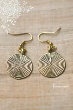 dokra spiral earrings traditional handcrafted